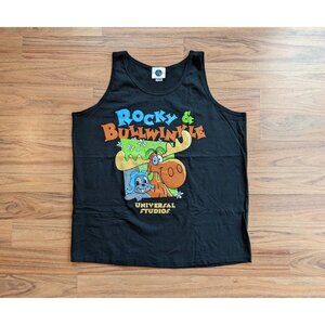 Vintage 1997 Universal Studios Rocky & Bullwinkle Single Stitch T Shirt Tank XXL